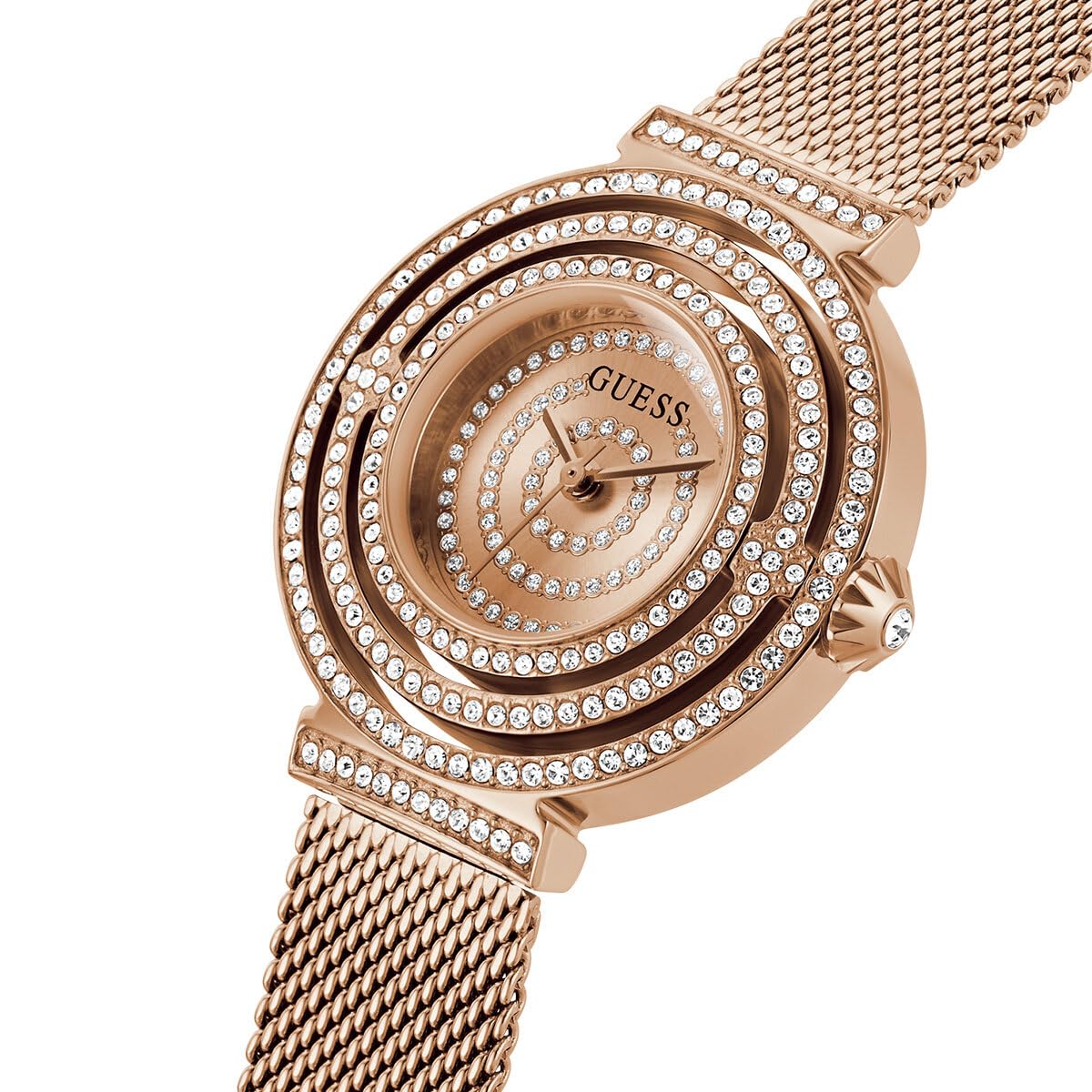 Foto 6 pulgar | Reloj Guess Para Mujer, 36 Mm, Tono Oro Rosa Con Pulsera De Malla - Venta Internacional.