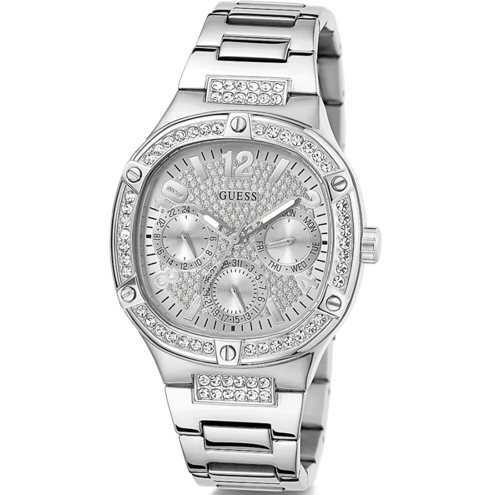 Foto 5 pulgar | Reloj Guess Para Mujer En Tono Plateado Con Caja De 40 Mm Y 100 M De Ancho - Venta Internacional.