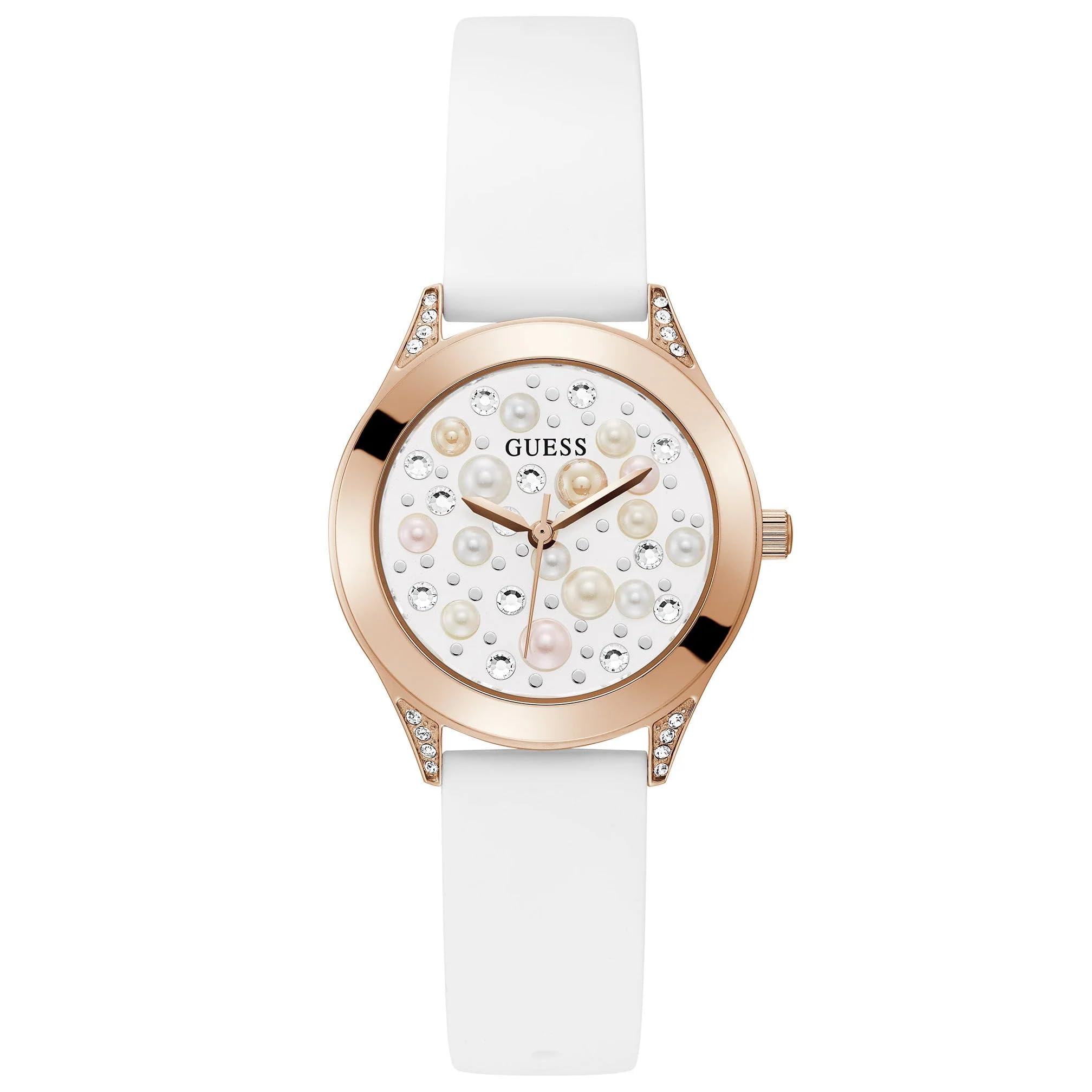 Foto 2 pulgar | Reloj Guess Trend Crystal Para Mujer Con Funda De 36 Mm Y Correa De Silicona - Venta Internacional.