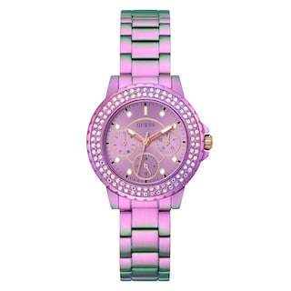 Foto 1 | Reloj Deportivo Multifunción De Cristal Guess Para Mujer, 36 Mm, Color Morado - Venta Internacional.