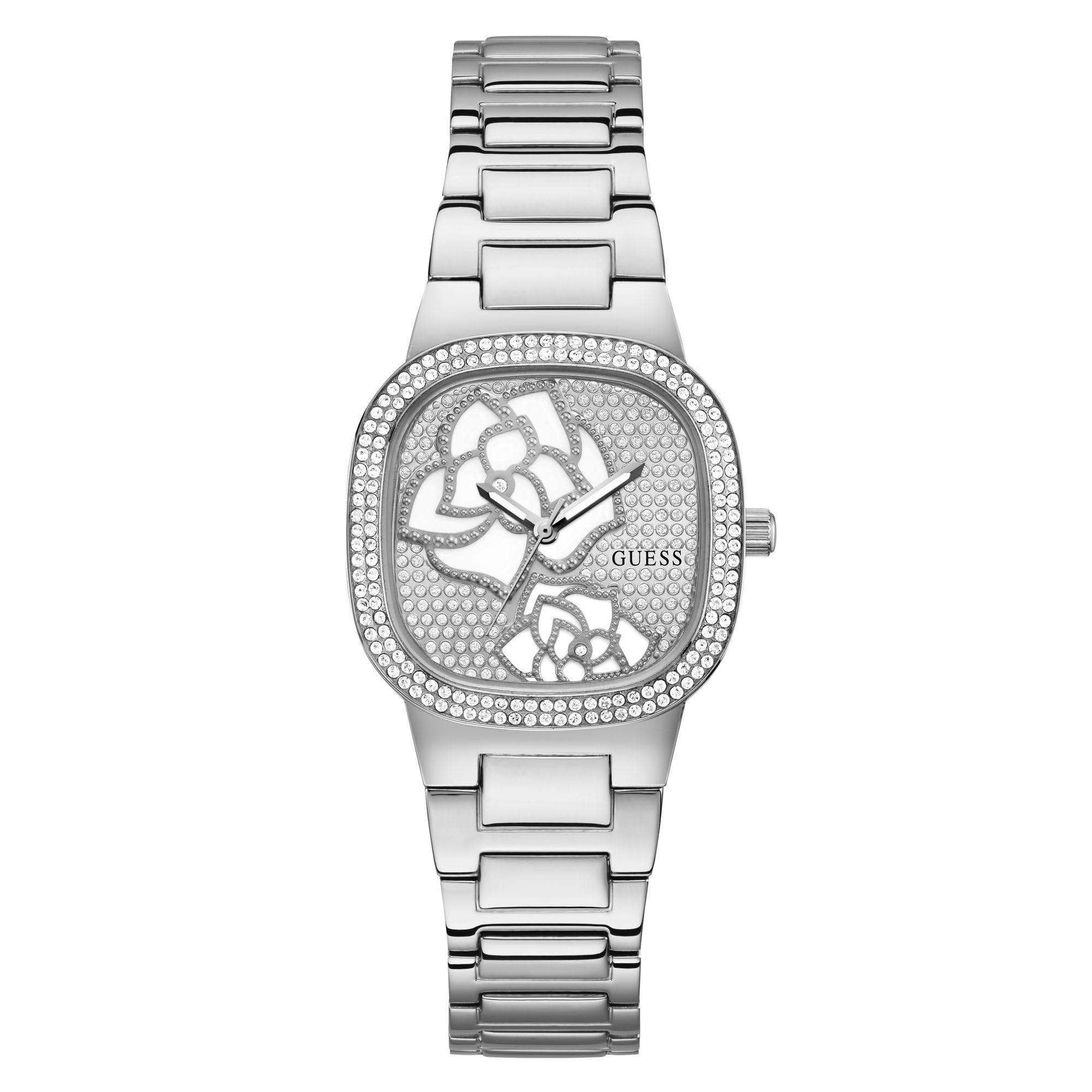 Foto 2 pulgar | Reloj Guess Para Mujer En Tono Plateado Con Caja De 32 Mm Y 100 M De Ancho - Venta Internacional.