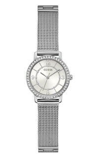 Foto 1 | Reloj Guess Para Mujer En Tono Plateado Con Esfera Blanca Y Caja De 28 Mm - Venta Internacional.