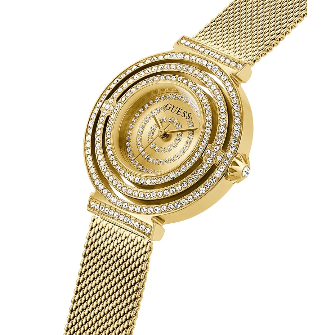 Foto 5 pulgar | Reloj Guess Para Mujer Con Caja De Acero Inoxidable En Tono Dorado De 36 Mm - Venta Internacional.