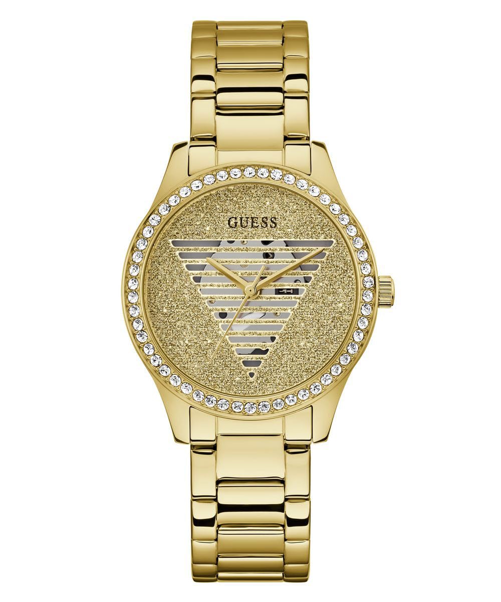 Foto 2 pulgar | Reloj Guess Para Mujer En Tono Dorado Con Esfera Champán, Caja De 38 Mm - Venta Internacional.