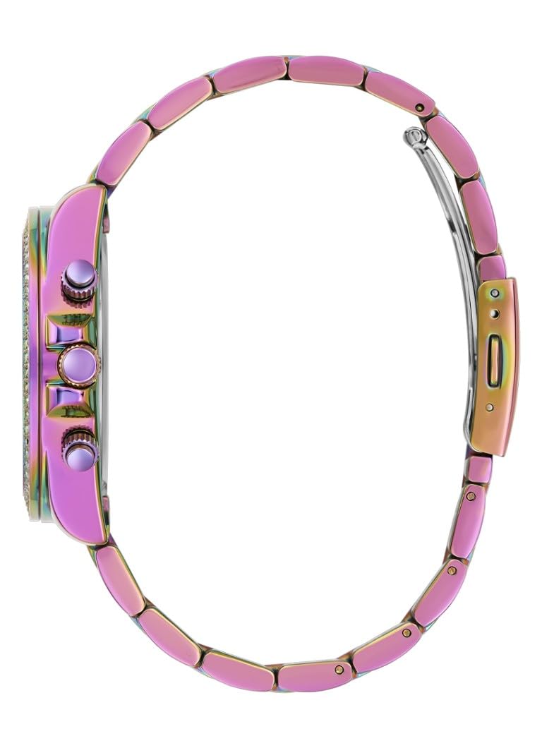 Foto 4 pulgar | Reloj Guess, Pulsera Iridiscente Para Mujer, Caja De Acero Inoxidable De 38 Mm - Venta Internacional.