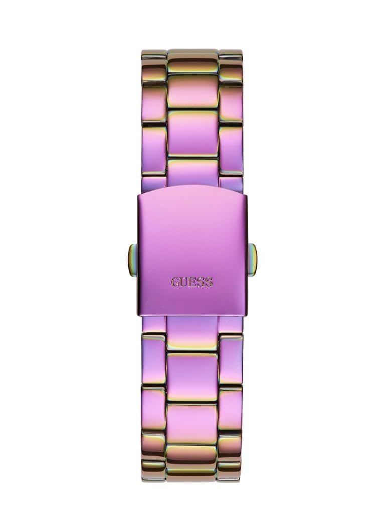 Foto 5 pulgar | Reloj Guess, Pulsera Iridiscente Para Mujer, Caja De Acero Inoxidable De 38 Mm - Venta Internacional.