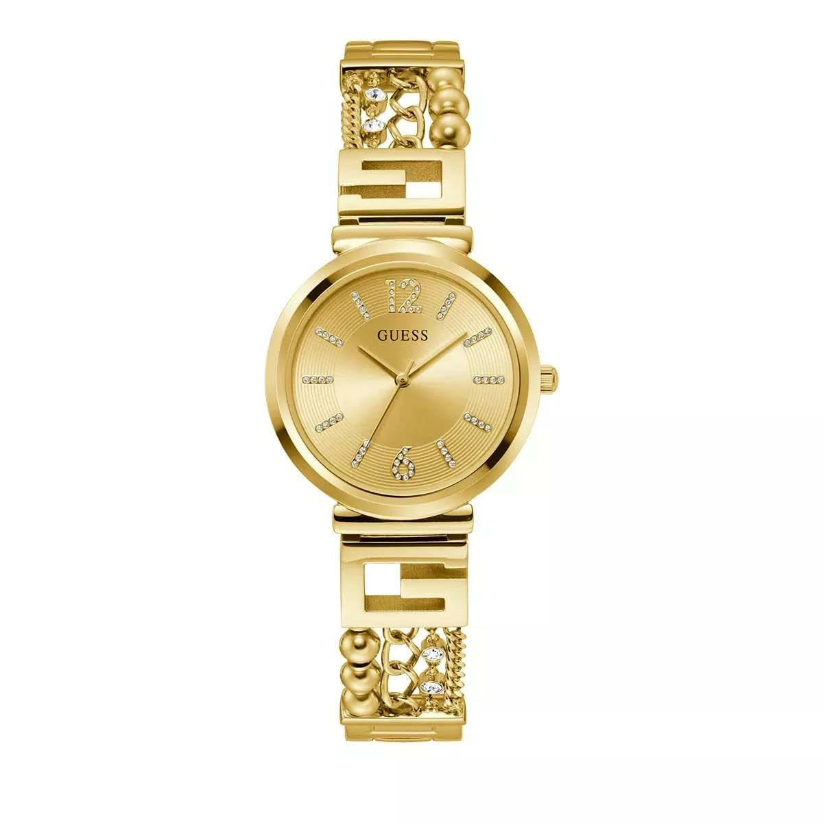 Foto 2 pulgar | Reloj Guess Para Mujer En Tono Dorado Con Esfera Champán Y Caja De 32 Mm - Venta Internacional.