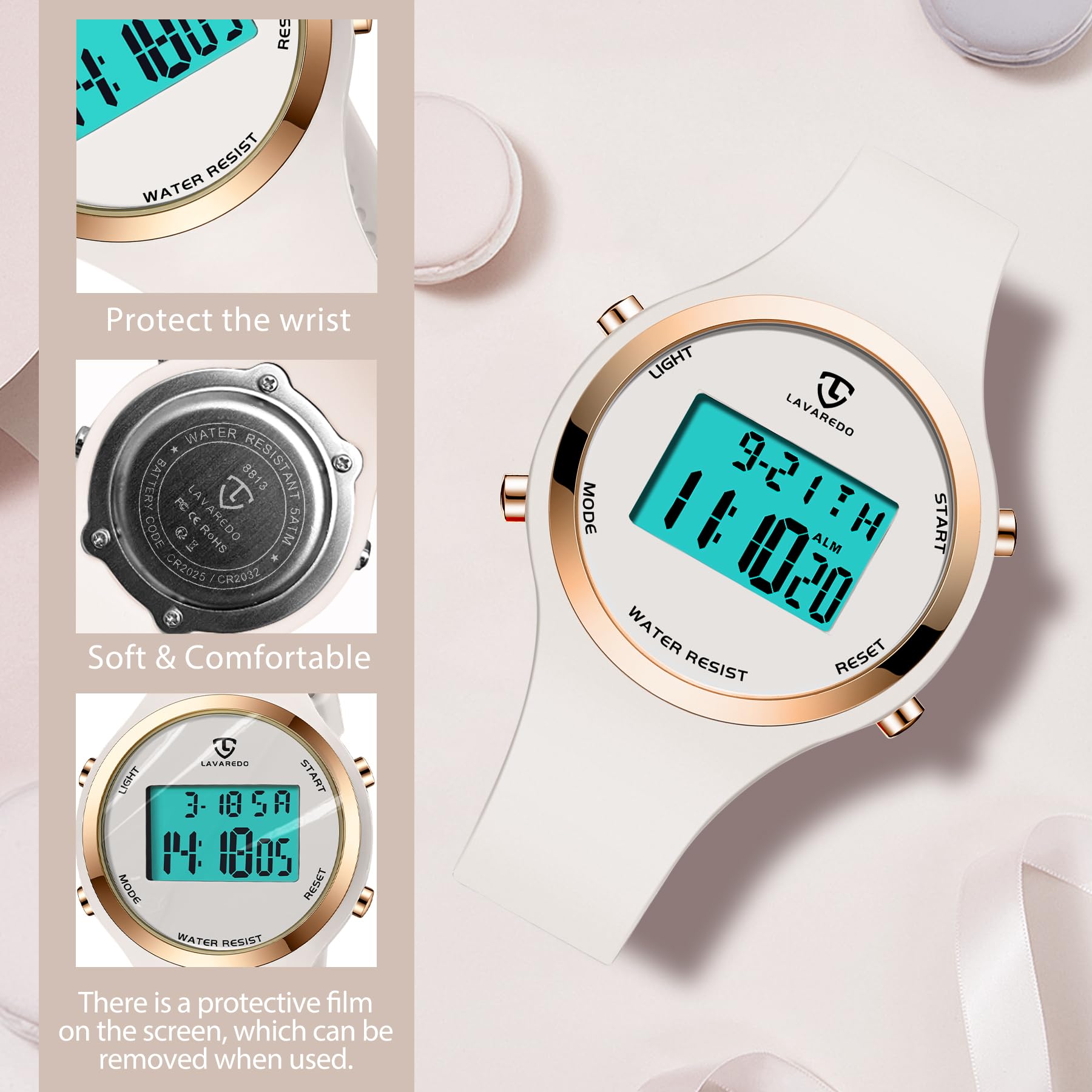 Foto 7 | Reloj Digital Nn Ben Nevis Para Mujer Con Alarma Y Retroiluminación - Venta Internacional.