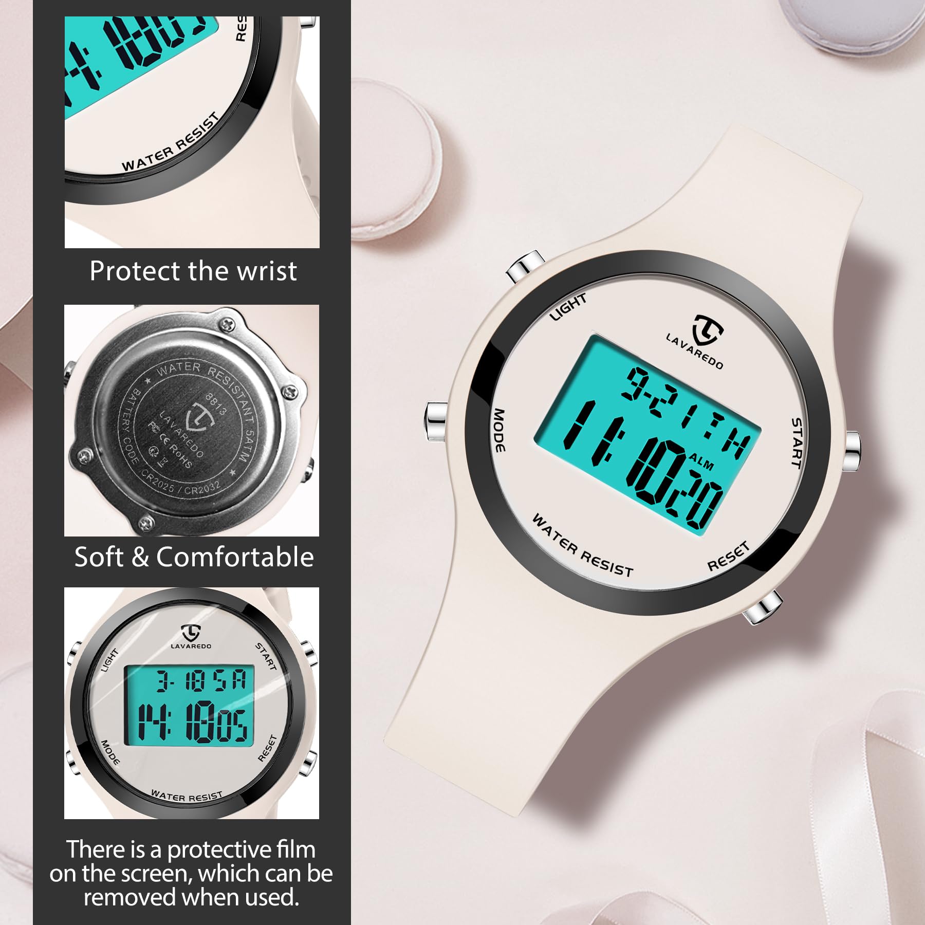 Foto 7 | Reloj Digital Nn Ben Nevis Para Mujer Con Alarma Y Retroiluminación - Venta Internacional.