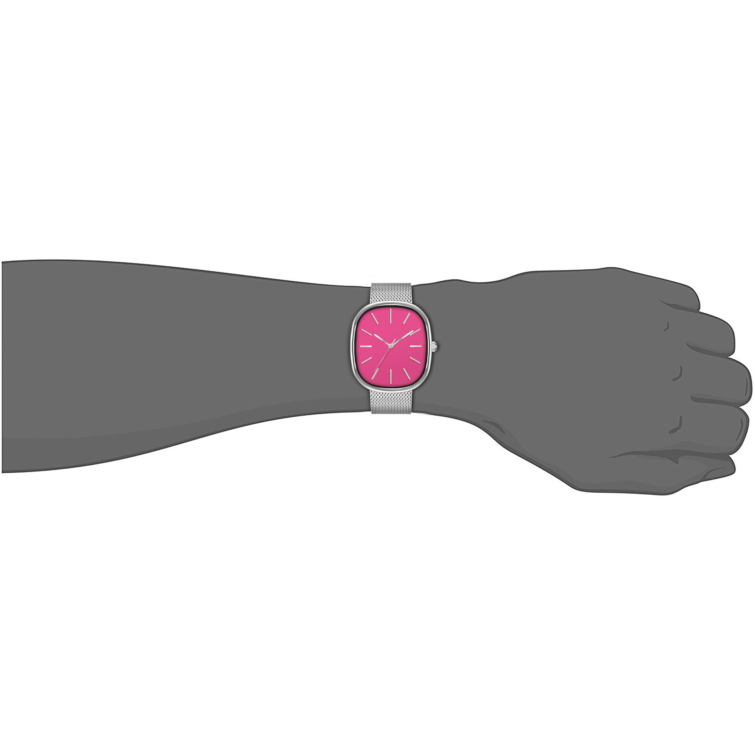 Foto 7 pulgar | Reloj Bisley Starry Sky Para Mujer, Esfera Rosa, Acero Inoxidable - Venta Internacional.