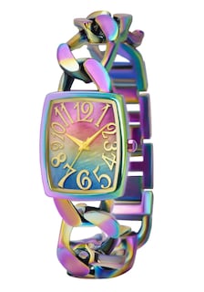 Foto 1 | Reloj Bisley Rainbow Chain Brazalete Rectangular De 26 X 32,5 Mm - Venta Internacional.