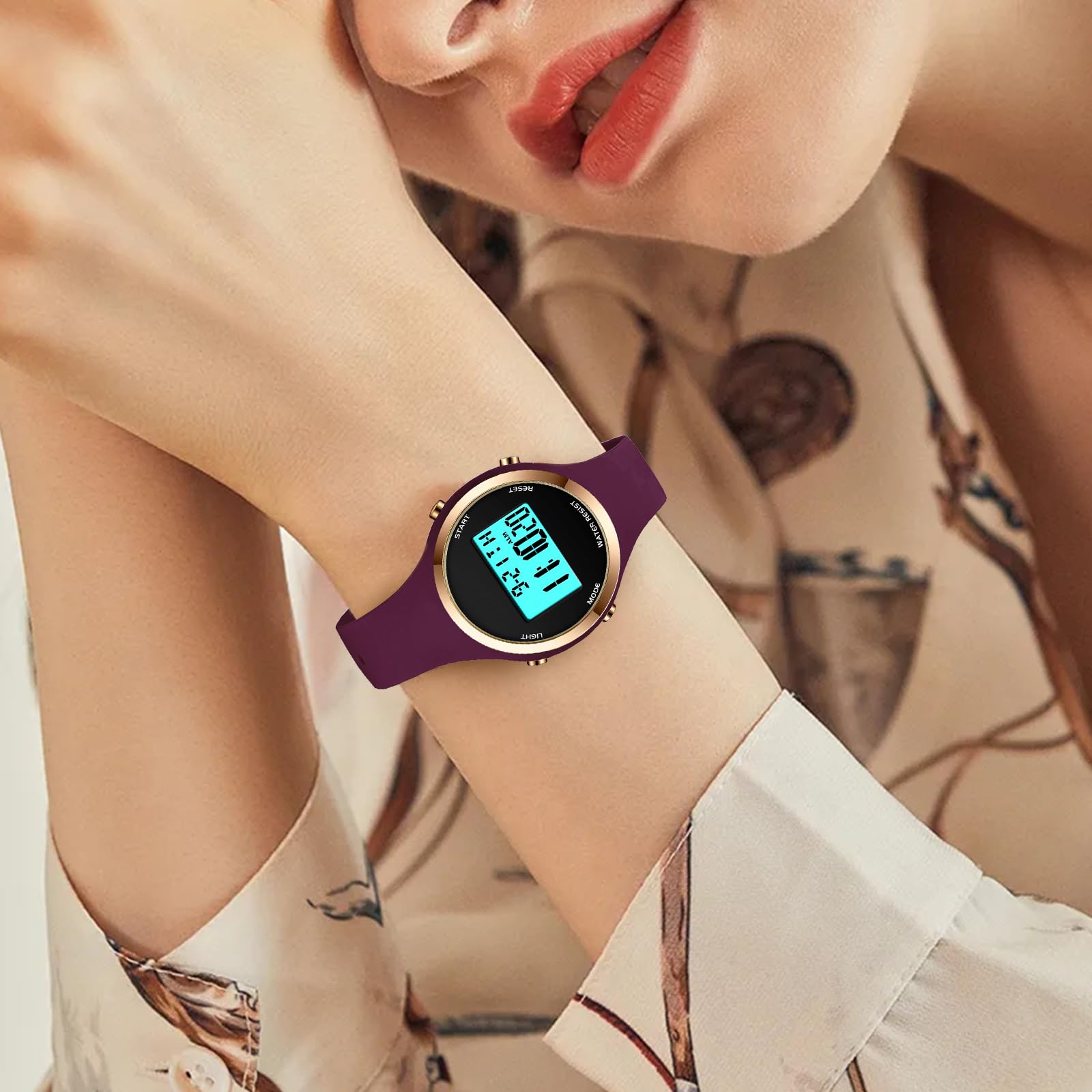 Foto 6 | Reloj Digital LED Xczap Resistente al Agua 30m Diseño Moderno para Mujer - Venta Internacional