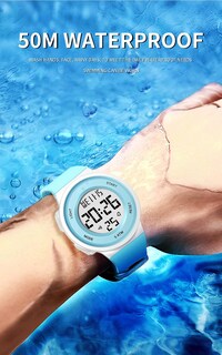 Foto 2 | Reloj Senrud Fashion Led Digital 5 Atm Impermeable para Mujer - Venta Internacional