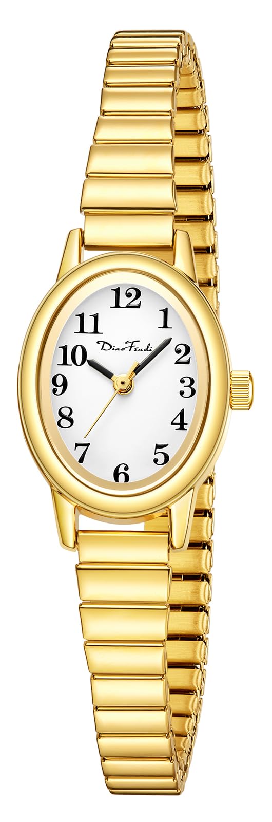 Reloj de Acero Inoxidable Dorado con Banda Elástica para Mujer - Venta Internacional $804