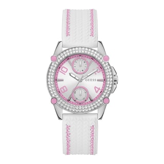 Foto 1 | Reloj Guess Blanca para Mujer- Venta Internacional