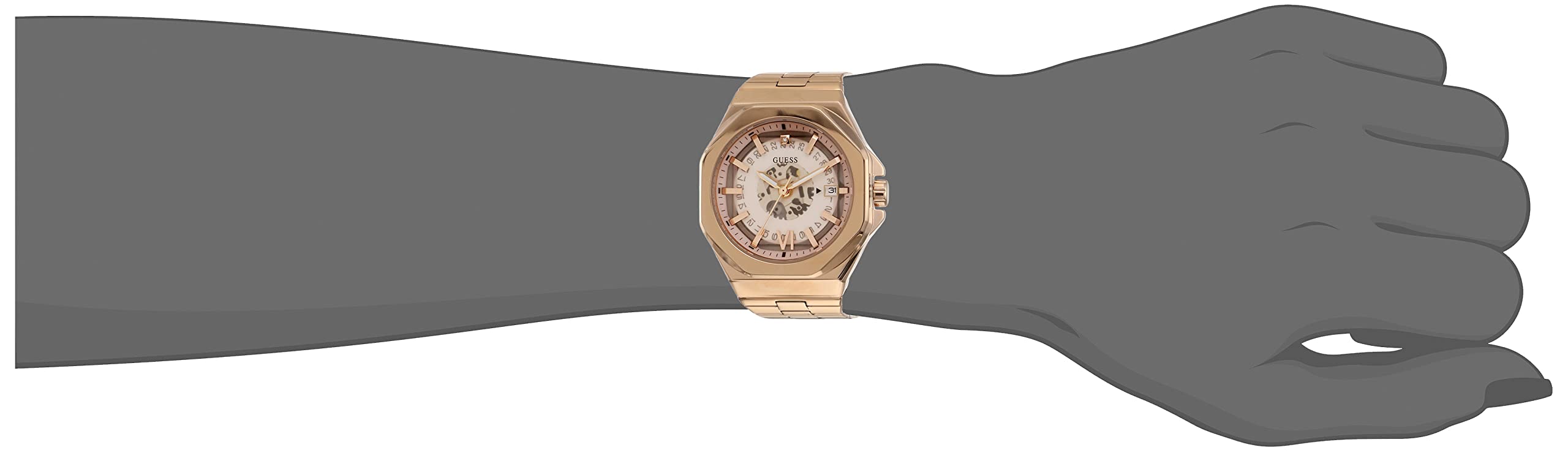 Foto 3 pulgar | Reloj Guess Correa Oro Rosa para Mujer - Venta Internacional