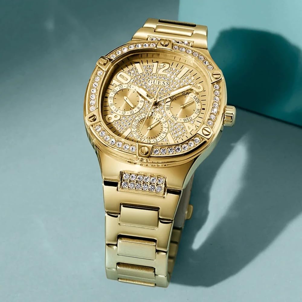 Foto 7 pulgar | Reloj Guess Dorado para Mujer - Venta Internacional