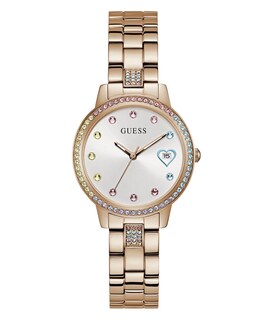 Foto 1 | Reloj Guess Para Mujer, 34 Mm, Tono Oro Rosa Con Esfera Blanca - Venta Internacional.