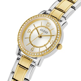 Foto 3 | Reloj Guess 28 mm Tono Plata con Dorado para Mujer - Venta Internacional