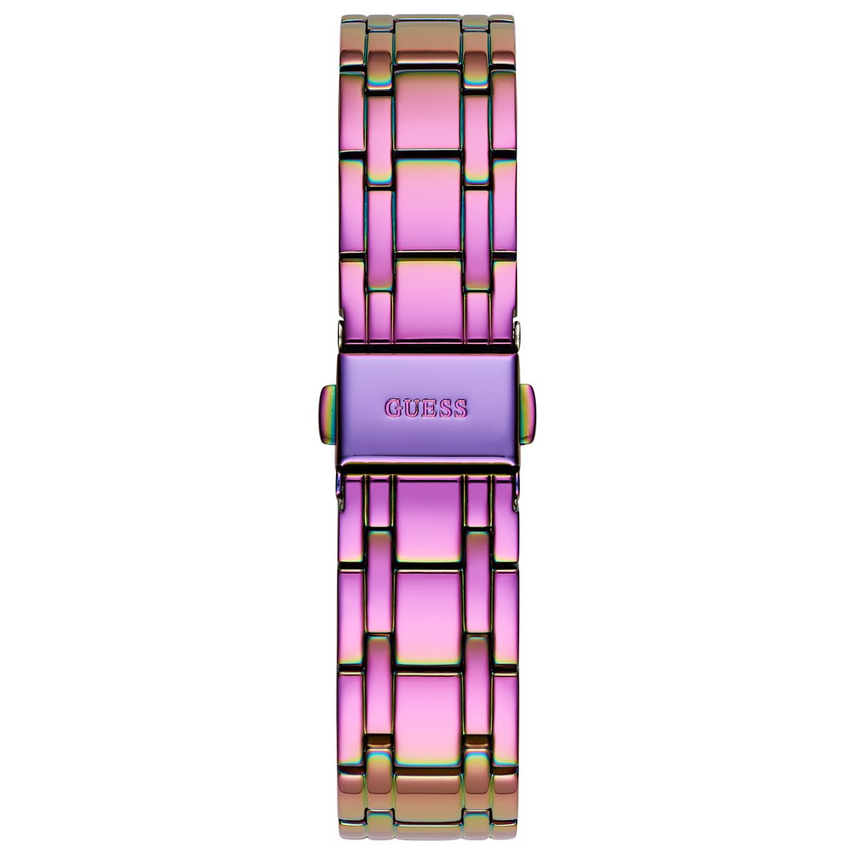 Foto 4 pulgar | Reloj Guess Para Mujer, Caja Morada De 36 Mm, Esfera Plateada Con Pulsera - Venta Internacional.