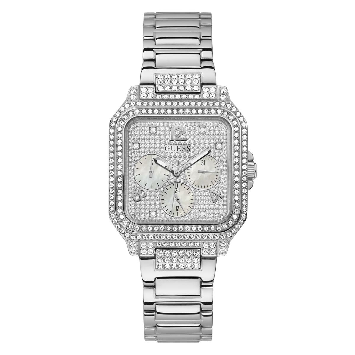 Foto 2 pulgar | Reloj Guess Correa Plateada para Mujer - Venta Internacional