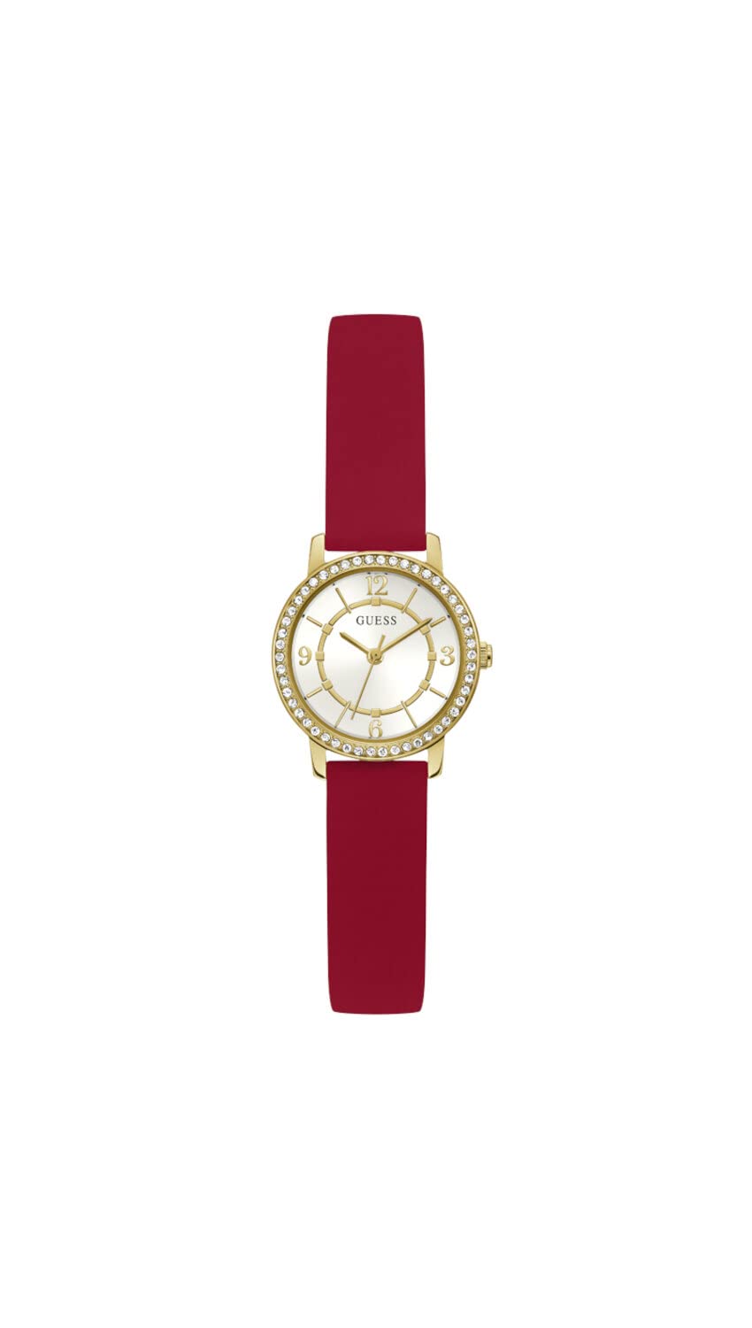 Foto 2 pulgar | Reloj Guess Correa Roja 25 mm para Mujer - Venta Internacional