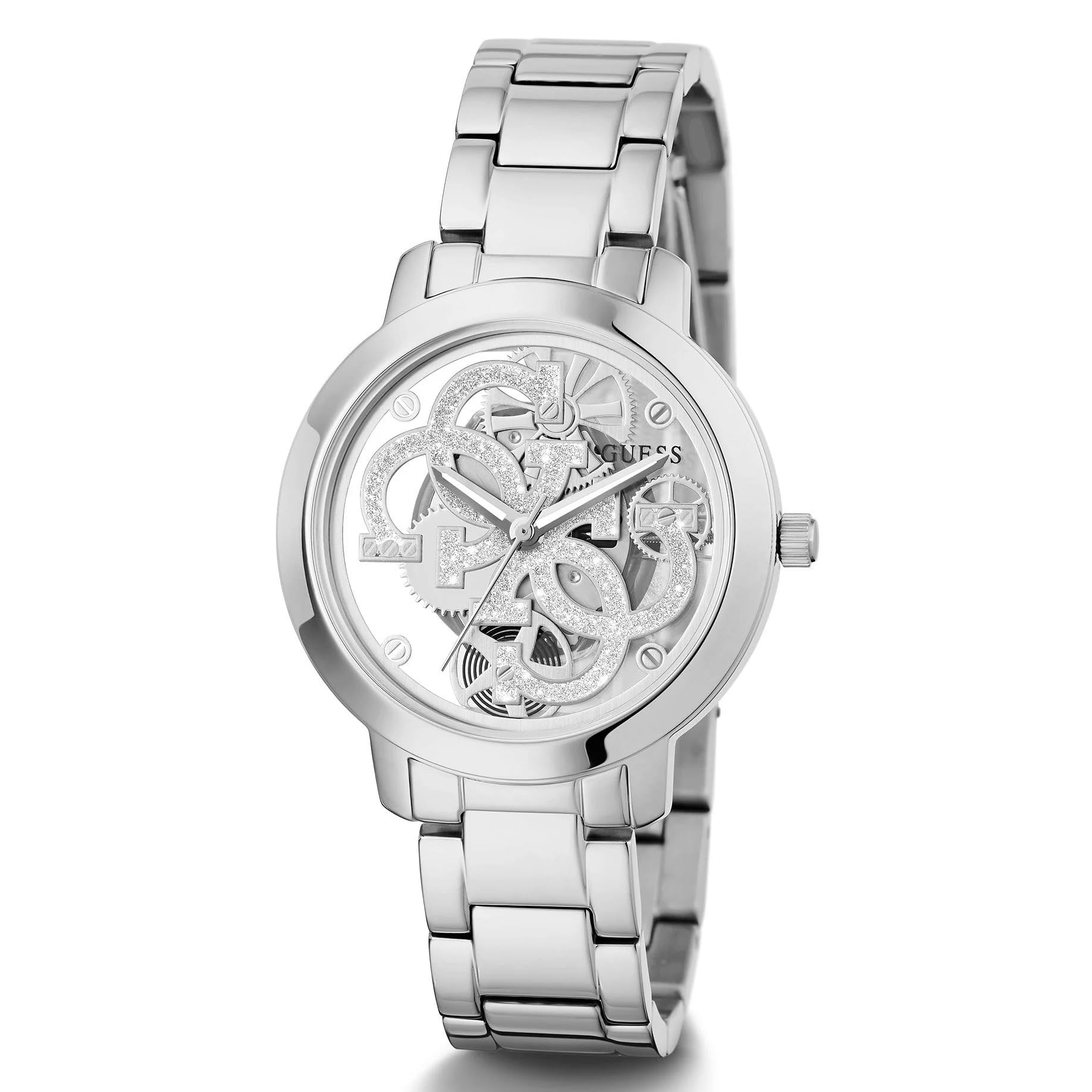 Foto 3 pulgar | Reloj Guess Plateado para Mujer - Venta Internacional