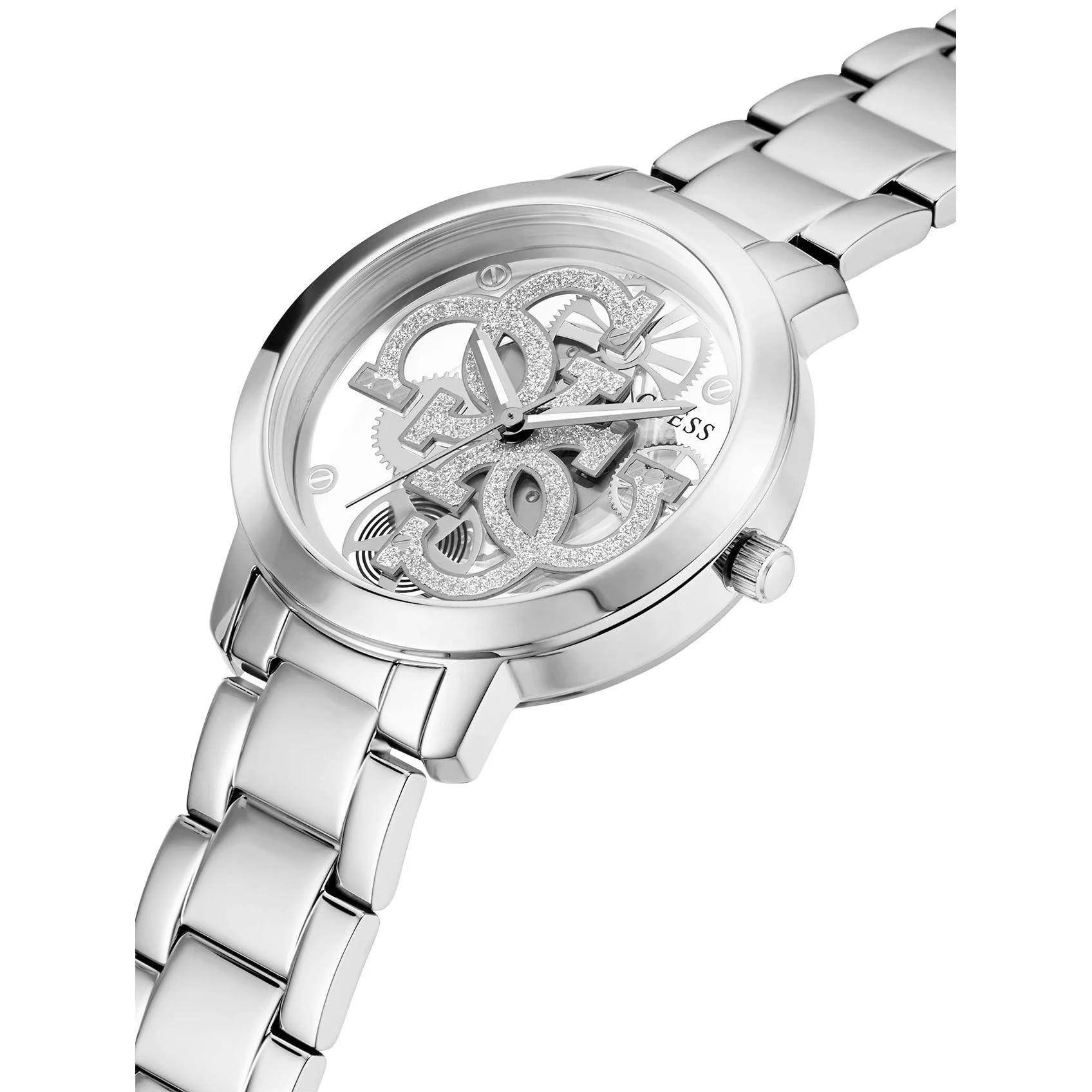 Foto 4 pulgar | Reloj Guess Plateado para Mujer - Venta Internacional