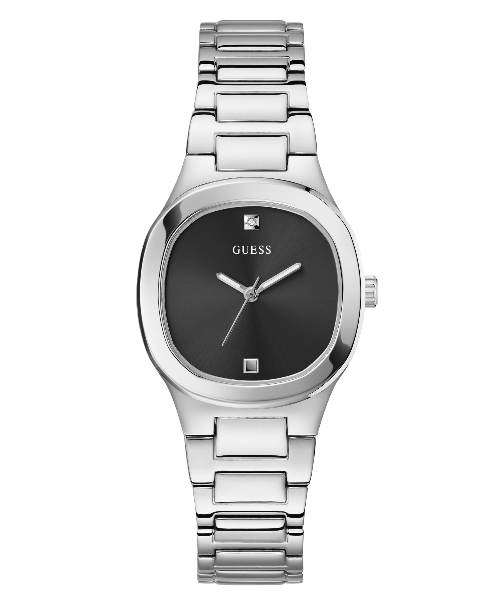 Foto 1 | Reloj Guess Plateado de 32 mm con Esfera Negra para Mujer - Venta Internacional