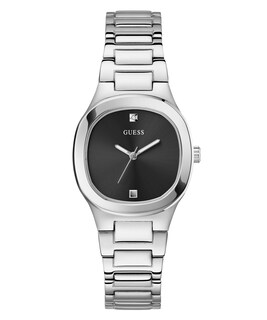 Foto 1 | Reloj Guess Plateado de 32 mm con Esfera Negra para Mujer - Venta Internacional