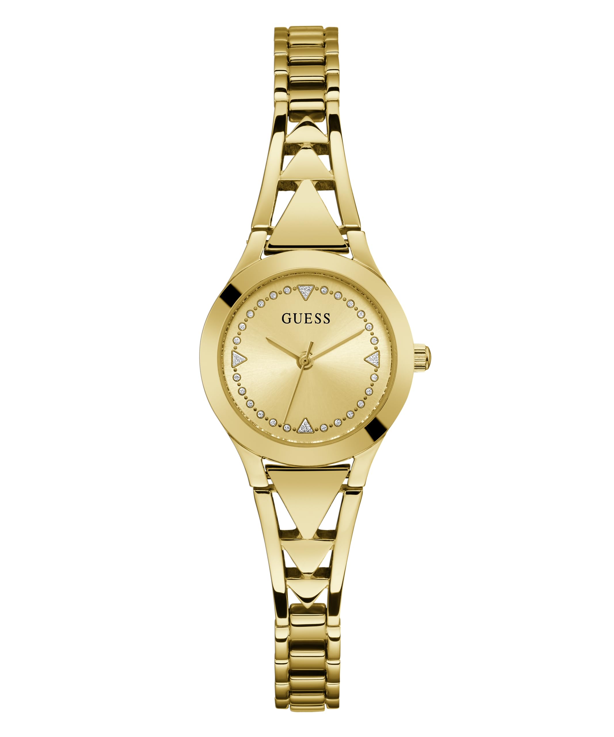 Foto 2 pulgar | Reloj Guess G-Link Caja Dorada de 26 mm y Esfera Champán para Mujer - Venta Internacional