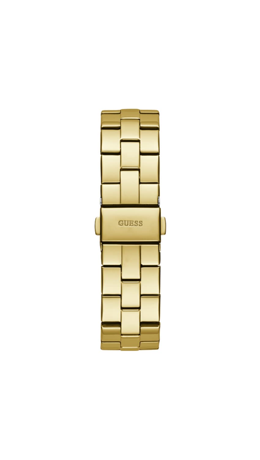 Foto 3 pulgar | Reloj Guess Para Mujer, Correa Dorada De 34 Mm Y Esfera Turquesa - Venta Internacional.