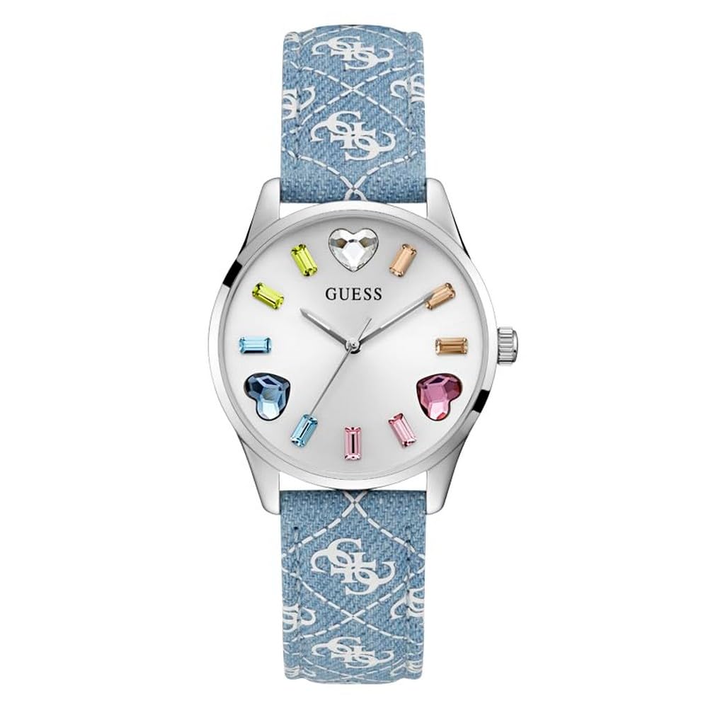 Foto 2 pulgar | Reloj Guess Correa Azul de 36 mm para Mujer- Venta Internacional