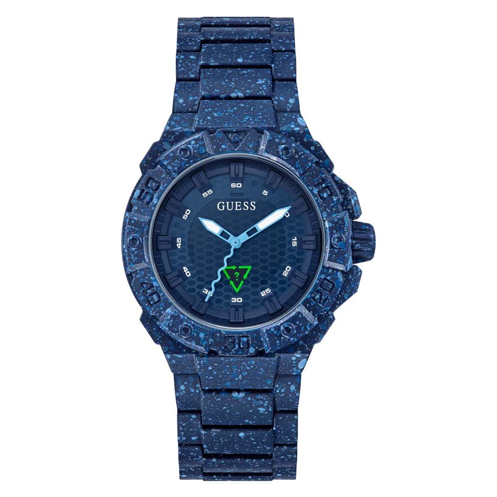 Foto 2 pulgar | Reloj Guess, Tamaño Mediano, 42 Mm, Resistente Al Agua Hasta 30 M, Color Azul Marino - Venta Internacional.