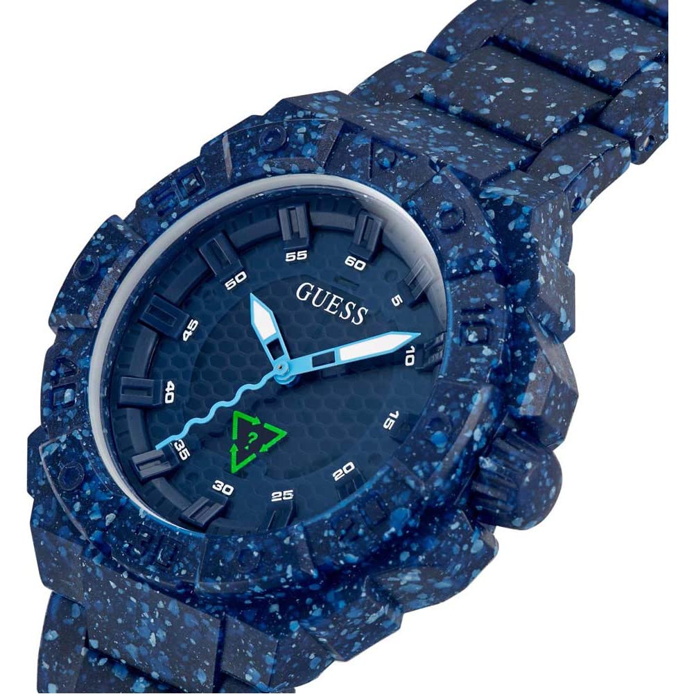 Foto 3 pulgar | Reloj Guess, Tamaño Mediano, 42 Mm, Resistente Al Agua Hasta 30 M, Color Azul Marino - Venta Internacional.