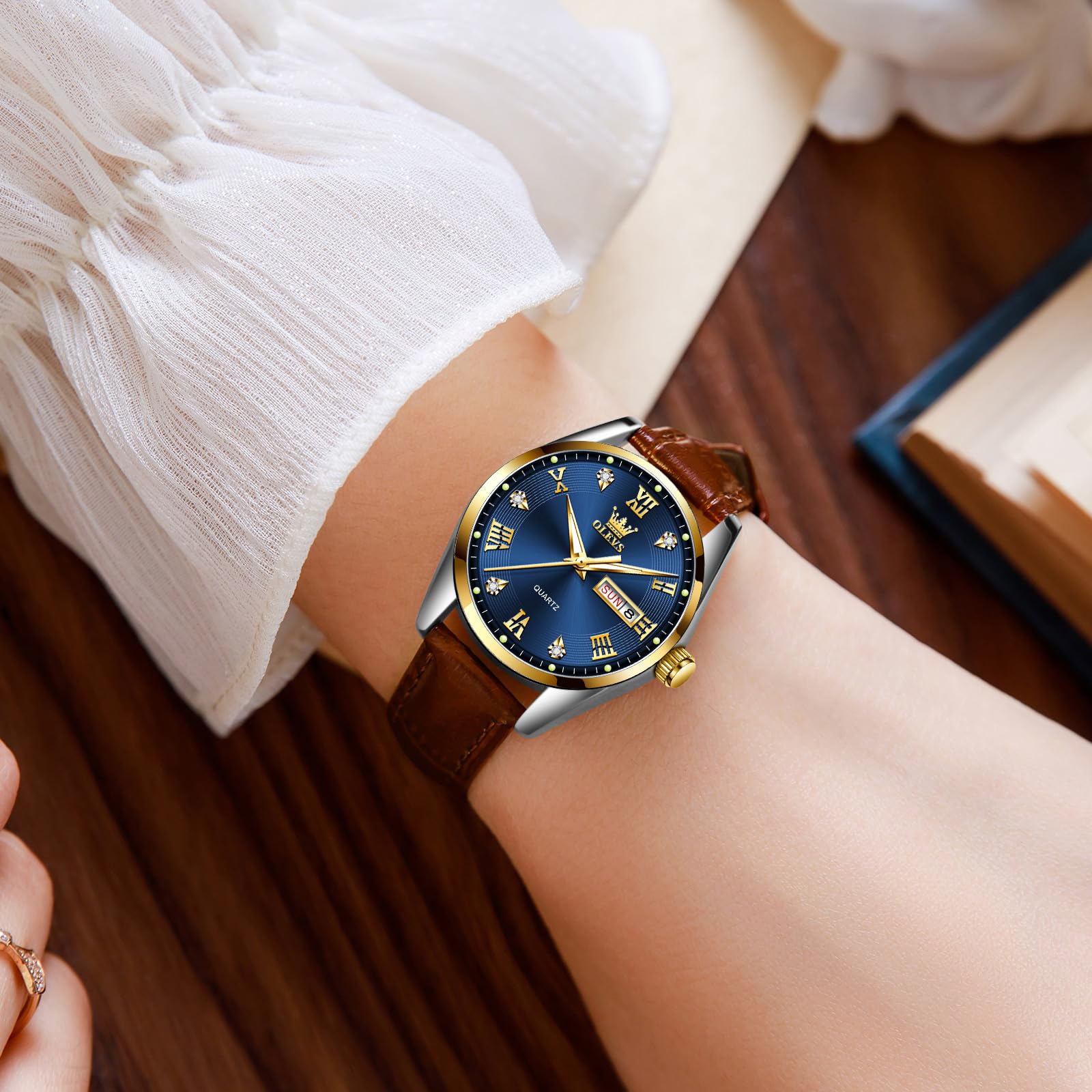 Foto 6 | Reloj Olevs Classic Leather para Mujer - Venta Internacional