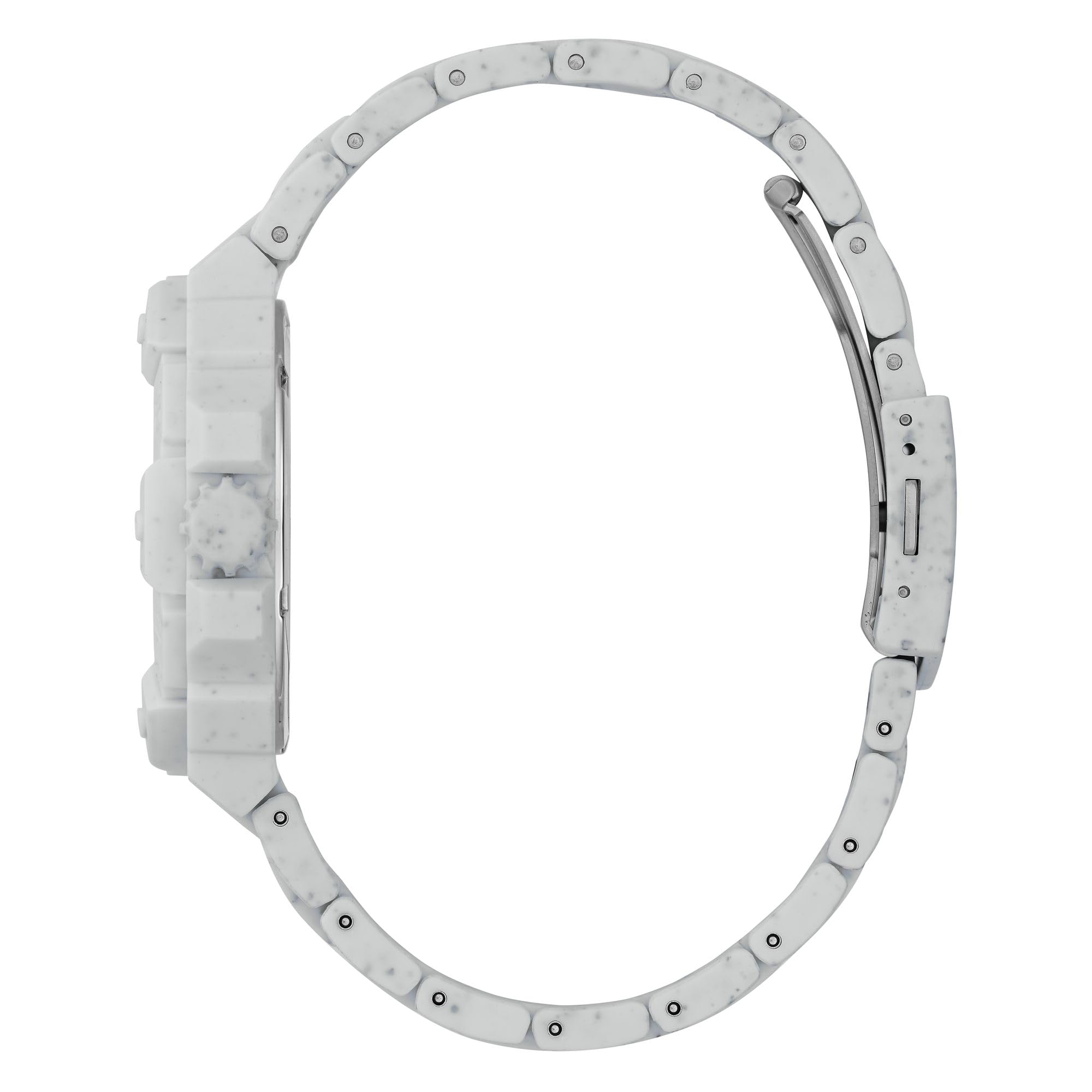 Foto 2 | Reloj Guess, Tamaño Mediano, 42 Mm, Correa Blanca, Esfera Blanca, Resistente Al Agua - Venta Internacional.