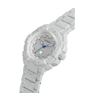 Foto 4 | Reloj Guess, Tamaño Mediano, 42 Mm, Correa Blanca, Esfera Blanca, Resistente Al Agua - Venta Internacional.