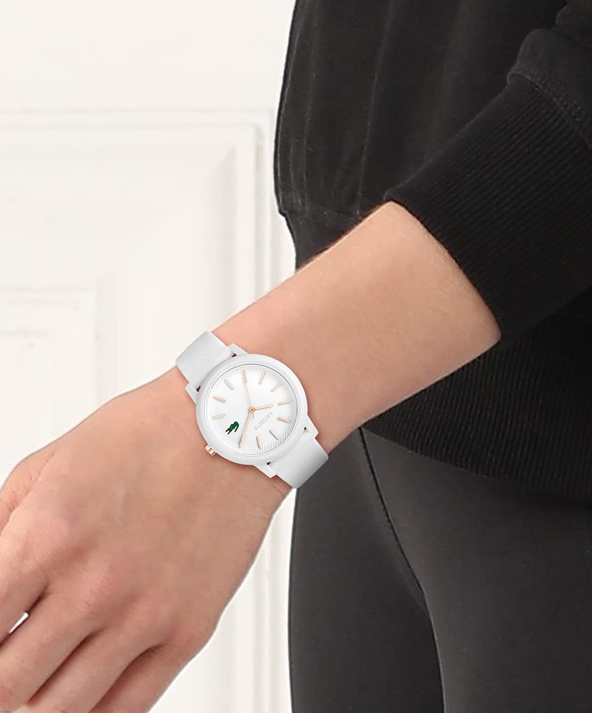 Foto 5 pulgar | Reloj Lacoste 12.12 Para Mujer, Cuarzo, Plástico Y Silicona, Color Blanco - Venta Internacional.