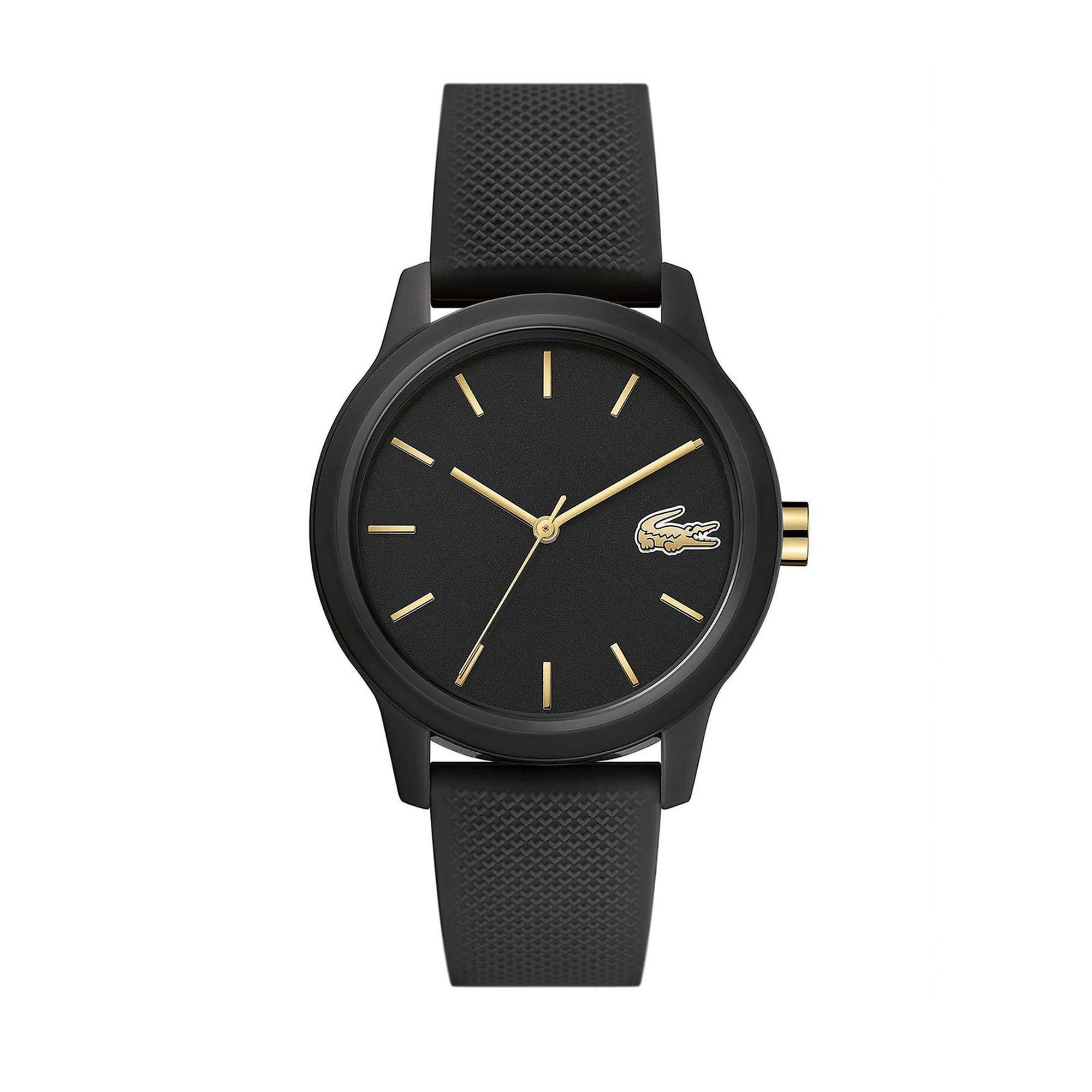 Reloj Lacoste 12.12 Para Mujer, Cuarzo, Negro, Tr90, Correa Negra - Venta Internacional.