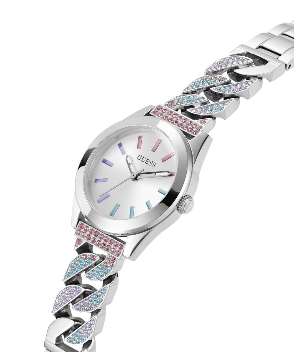 Foto 2 | Reloj Guess G-link Plateado para Mujer-Venta Internacional