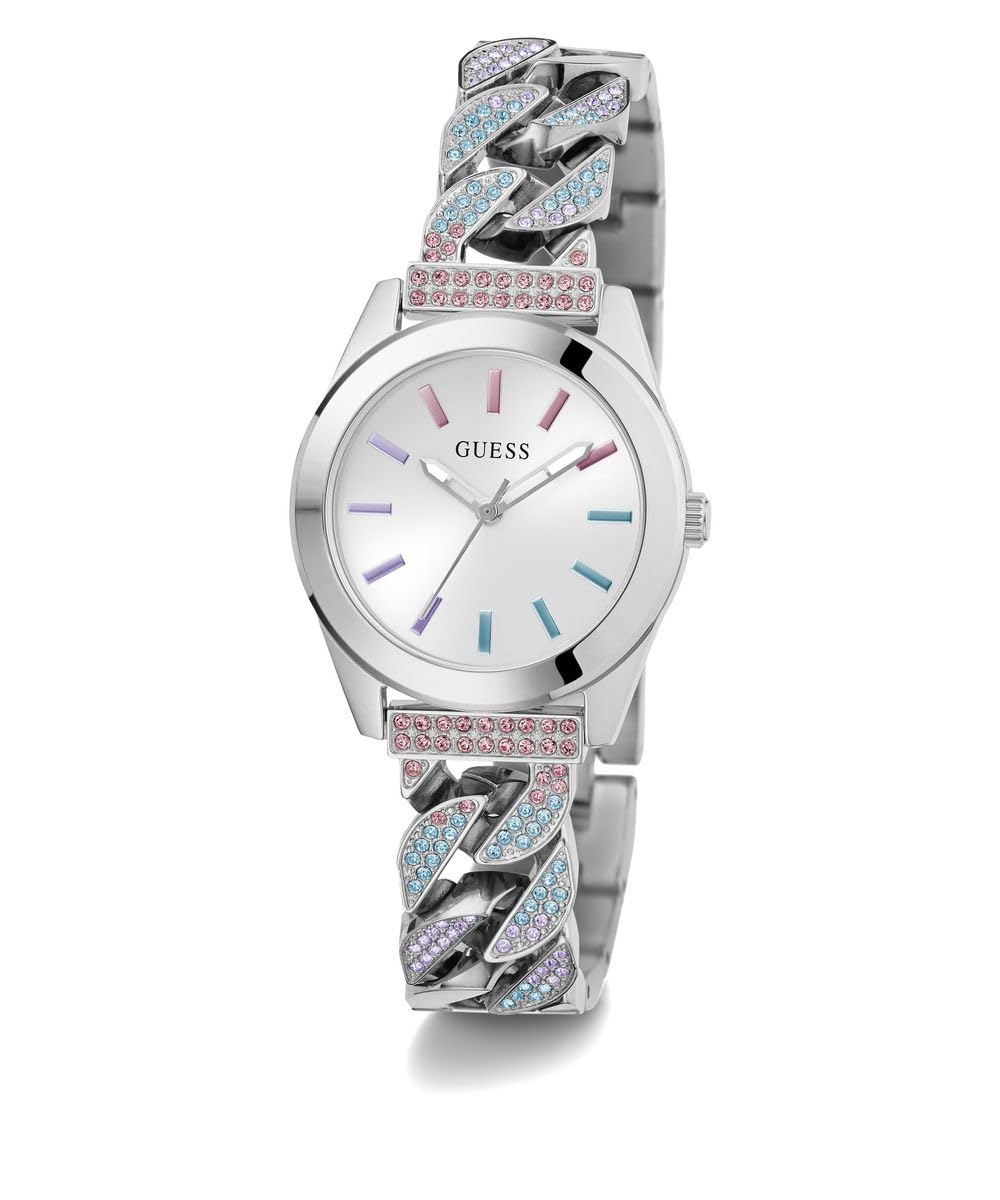 Foto 6 pulgar | Reloj Guess G-link Plateado para Mujer-Venta Internacional
