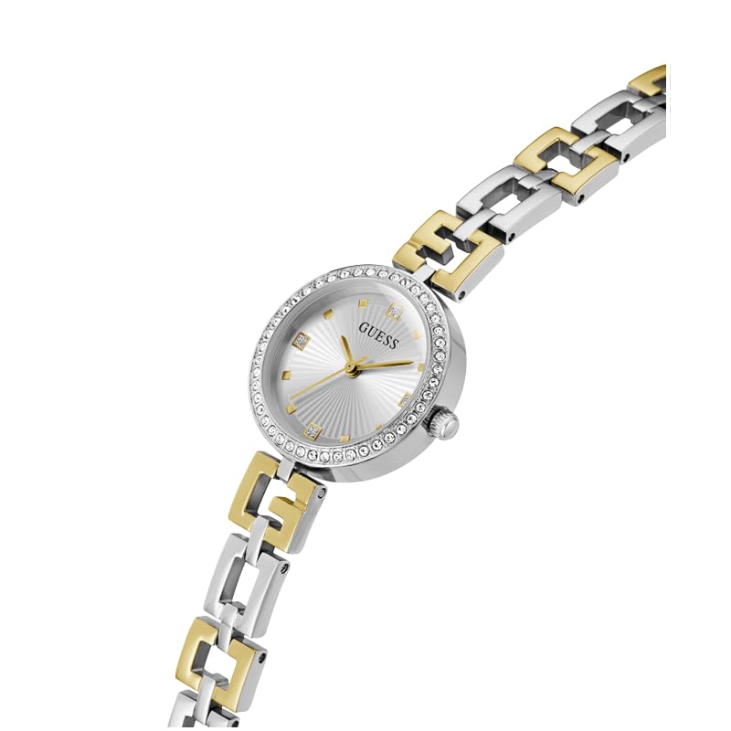 Foto 5 pulgar | Reloj Guess G-link De Acero Inoxidable Plateado Bicolor Para Mujer - Venta Internacional.