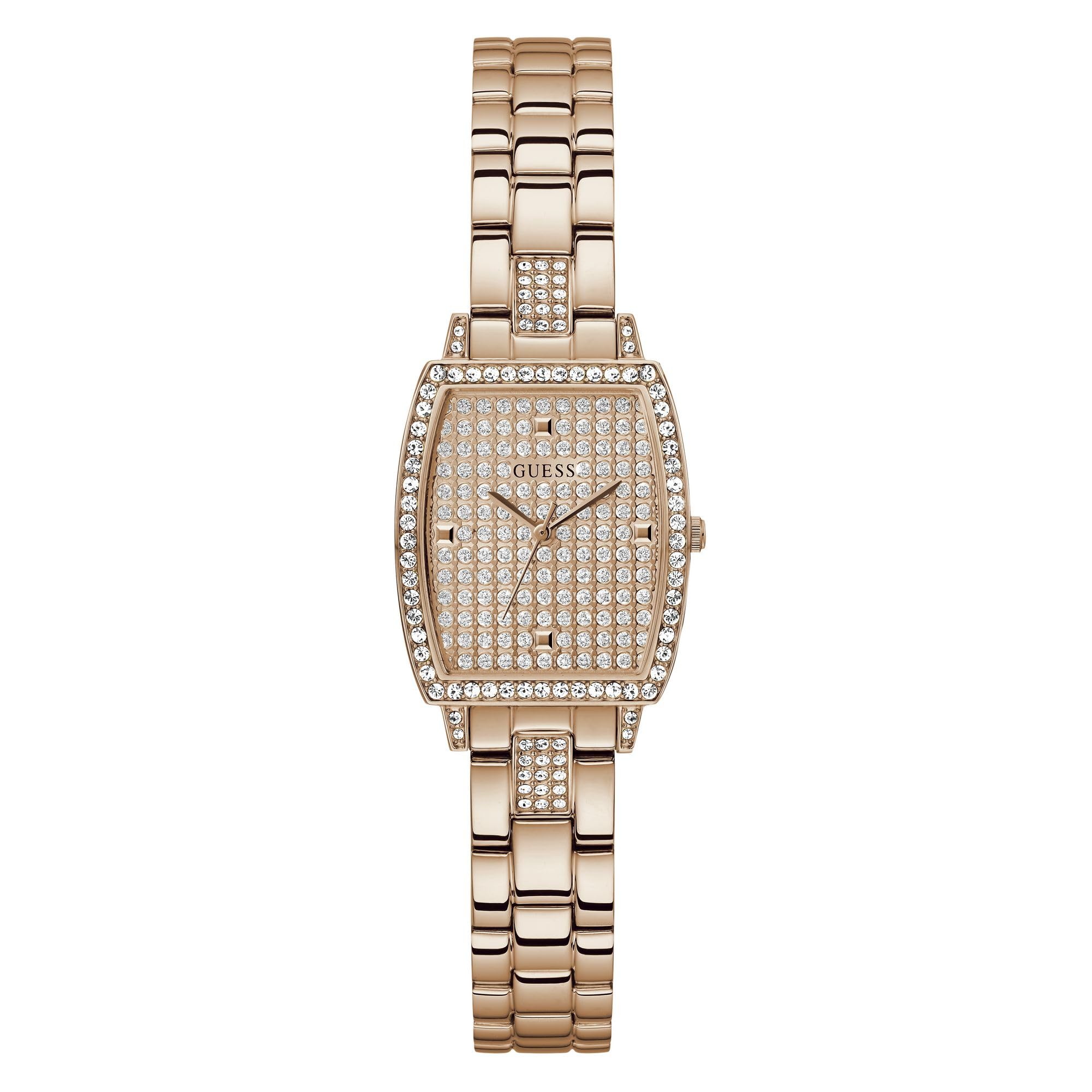 Foto 2 pulgar | Brazalete Y Esfera Watch Guess Para Mujer En Tono Oro Rosa De 25 Mm - Venta Internacional.