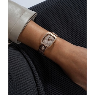 Foto 5 | Brazalete Y Esfera Watch Guess Para Mujer En Tono Oro Rosa De 25 Mm - Venta Internacional.