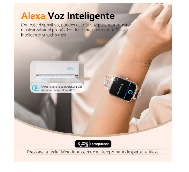 Foto 2 | Reloj Smartwatch 1.8'  para Mujer