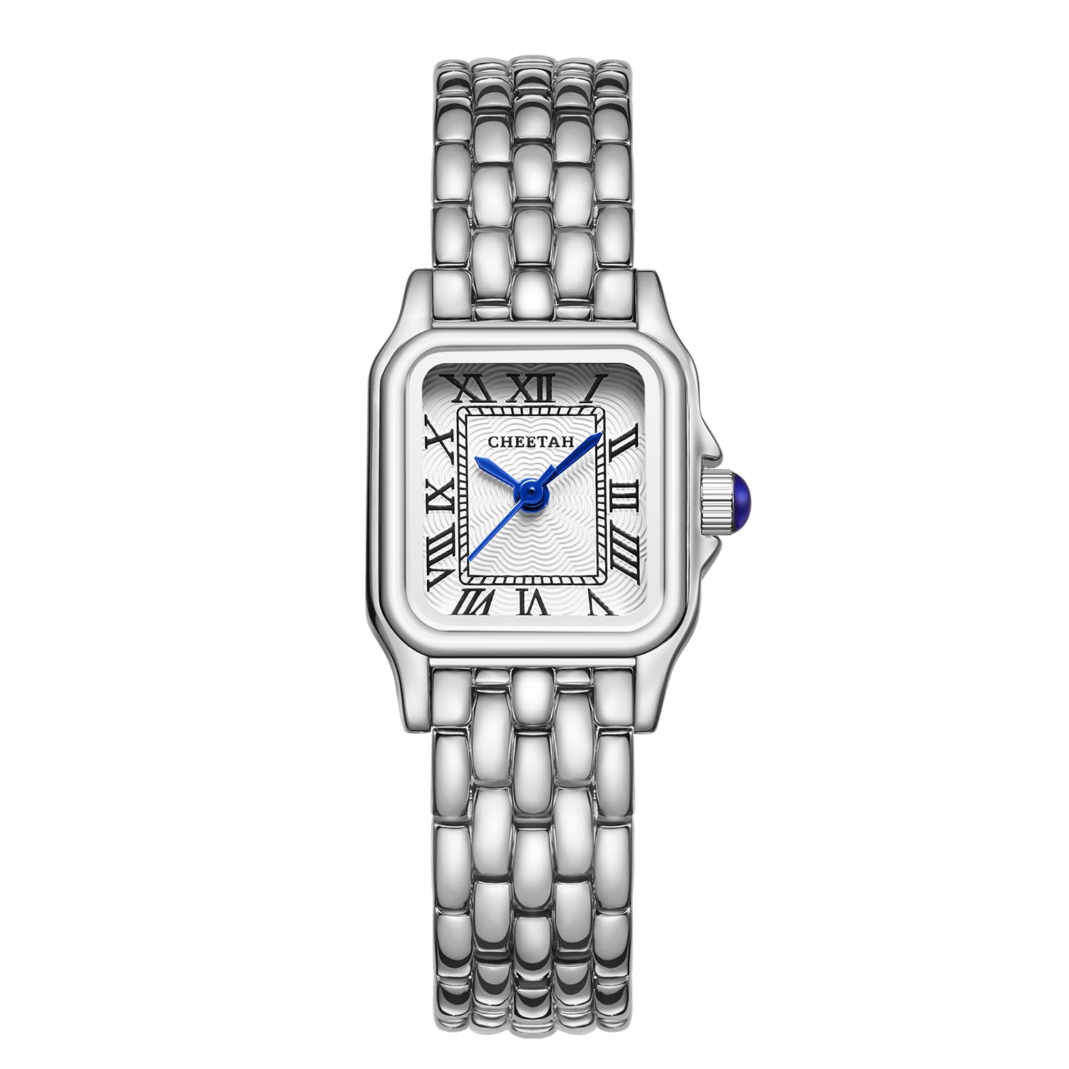 Reloj Cheetah Silver Para Mujer Con Pulsera Vintage Y Caja Rectangular - Venta Internacional. $760