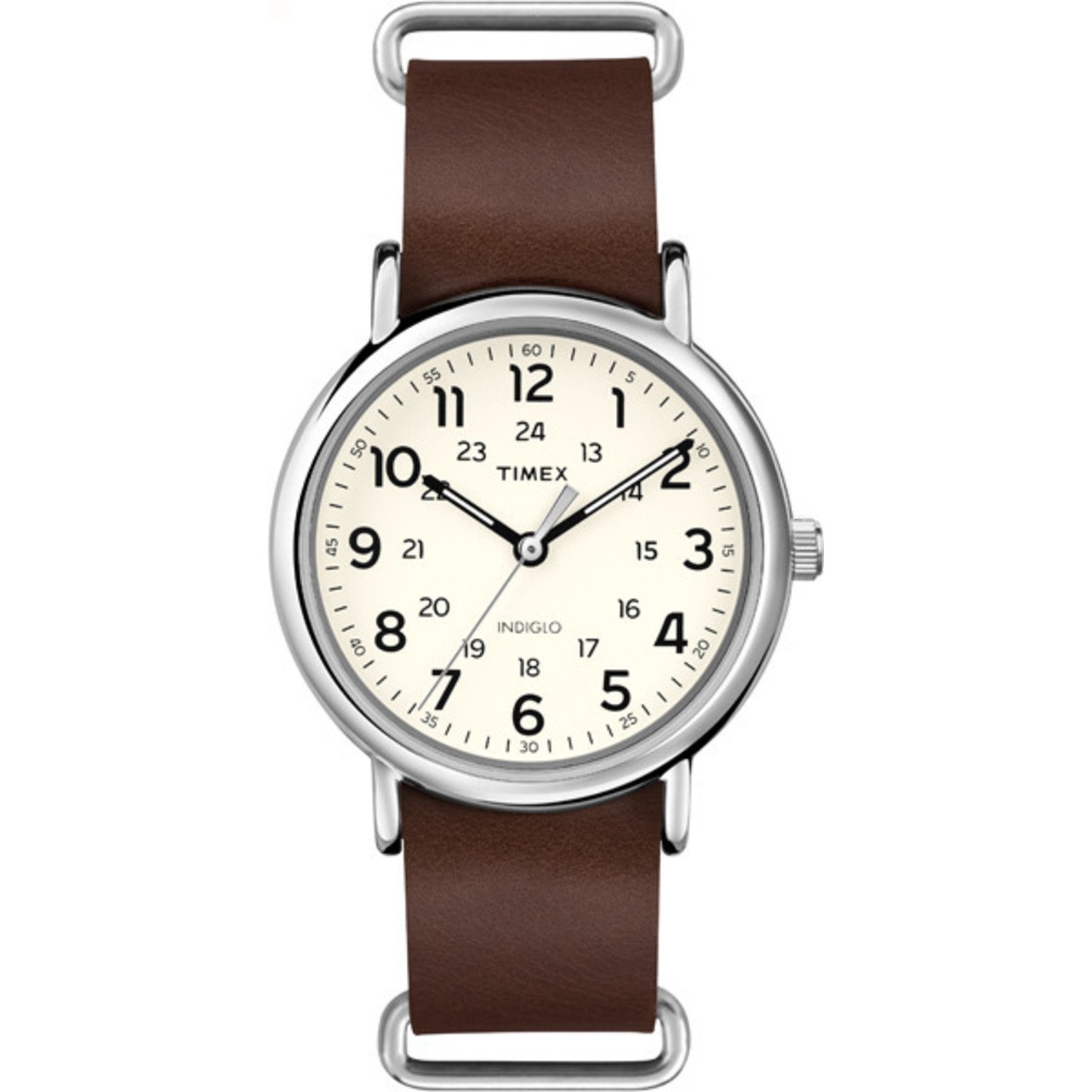 Foto 2 pulgar | Reloj Timex Weekender T2p495, Correa De Piel Unisex De 40 Mm - Venta Internacional.