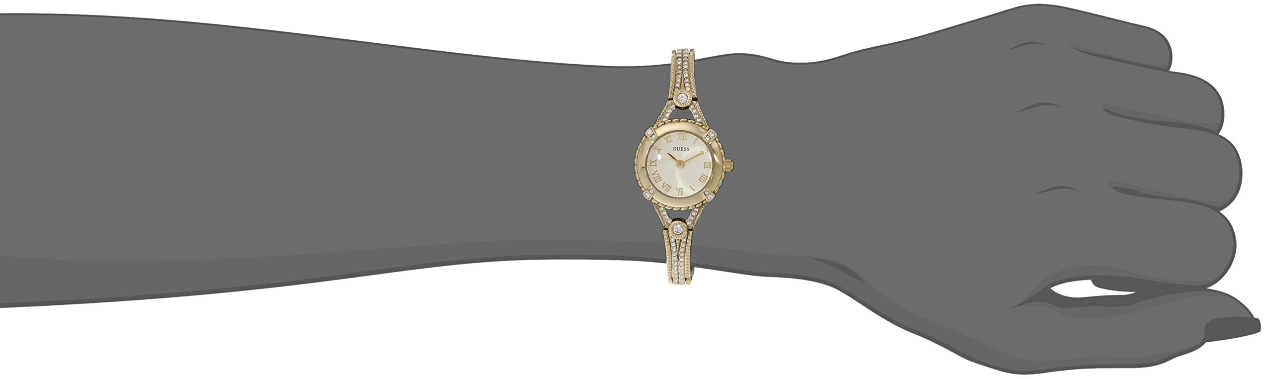 Foto 2 | Reloj Guess Petite U0135l2 De Inspiración Vintage En Tono Dorado Para Mujer - Venta Internacional.