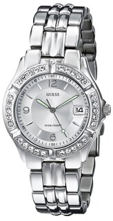 Foto 1 | Pulsera Plateada Con Fecha Para Mujer Watch Guess G75511m - Venta Internacional.